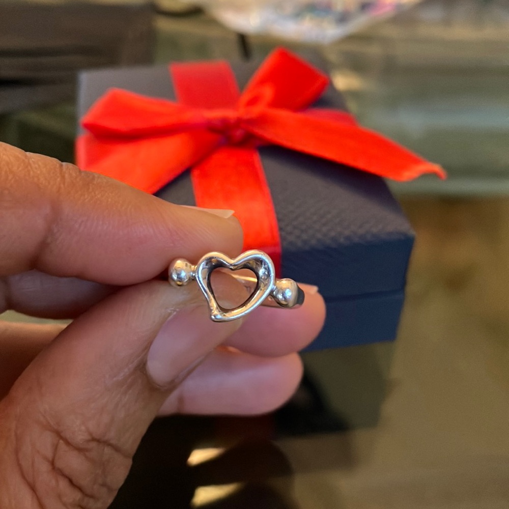 Tiffany&Co Sterling Silver Heart Ring